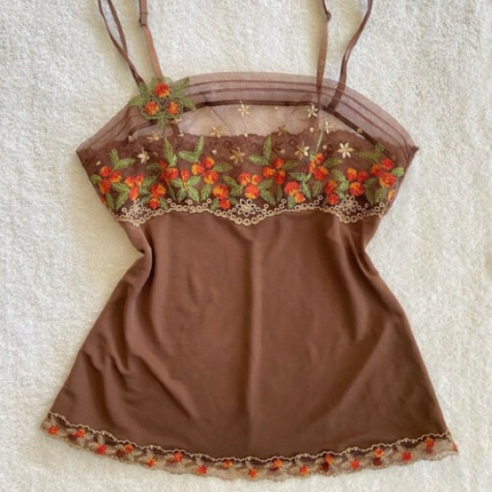 Brown vintage top